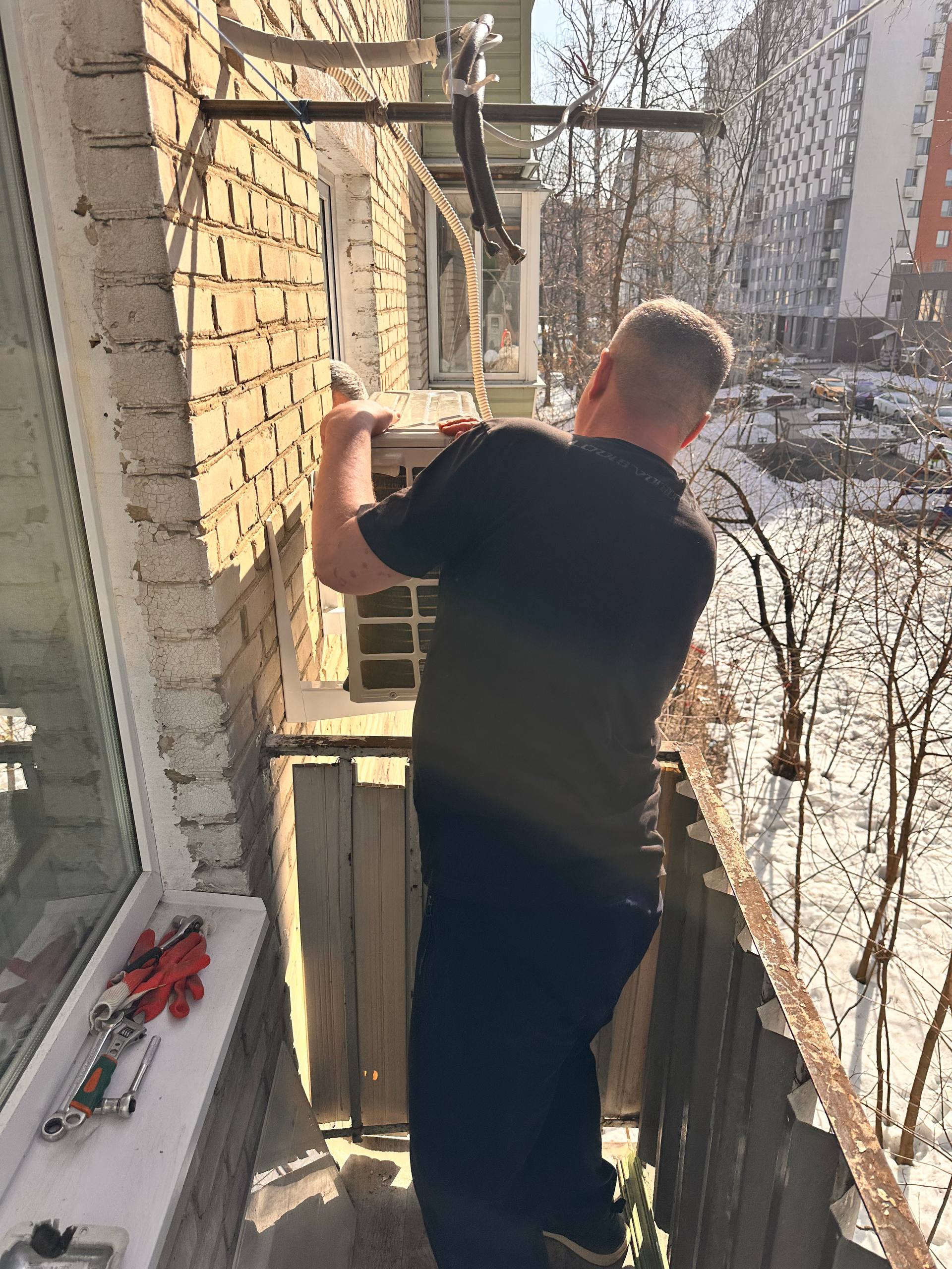 установка кондиционера